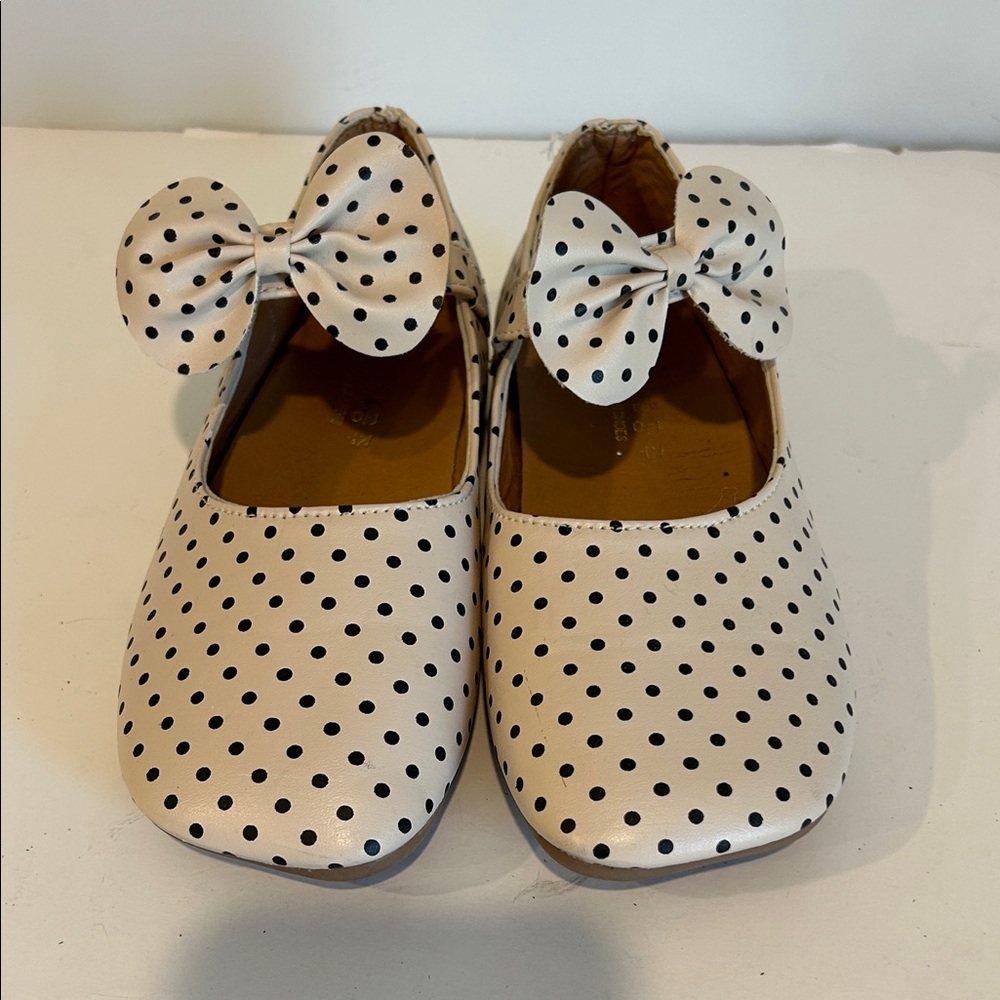 Polka Dot Bow Kids Shoes